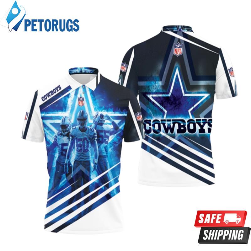 Dallas Cowboys Jaylon Smith 54 Sean Lee 50 Leighton Vander Esch 55 Polo  Shirts - Peto Rugs