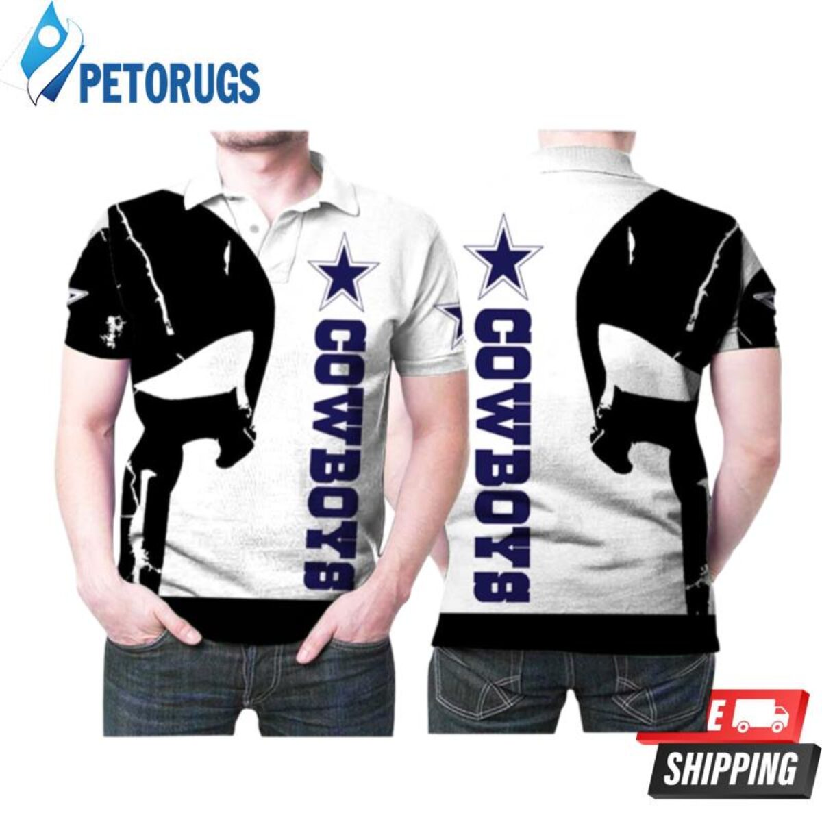 Custom Name NFL Football Dallas Cowboys Logo Golf Polo Shirt For Men And  Women - Freedomdesign