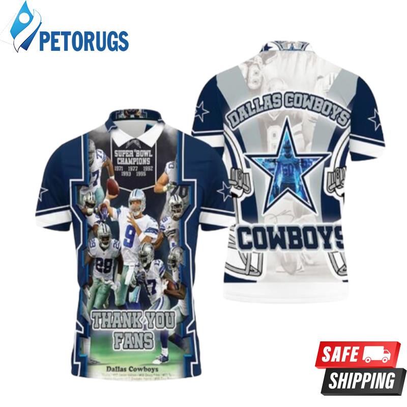 Dallas Cowboys Thank You Fans Nfc East Division Super Bowl 2021 Polo Shirts