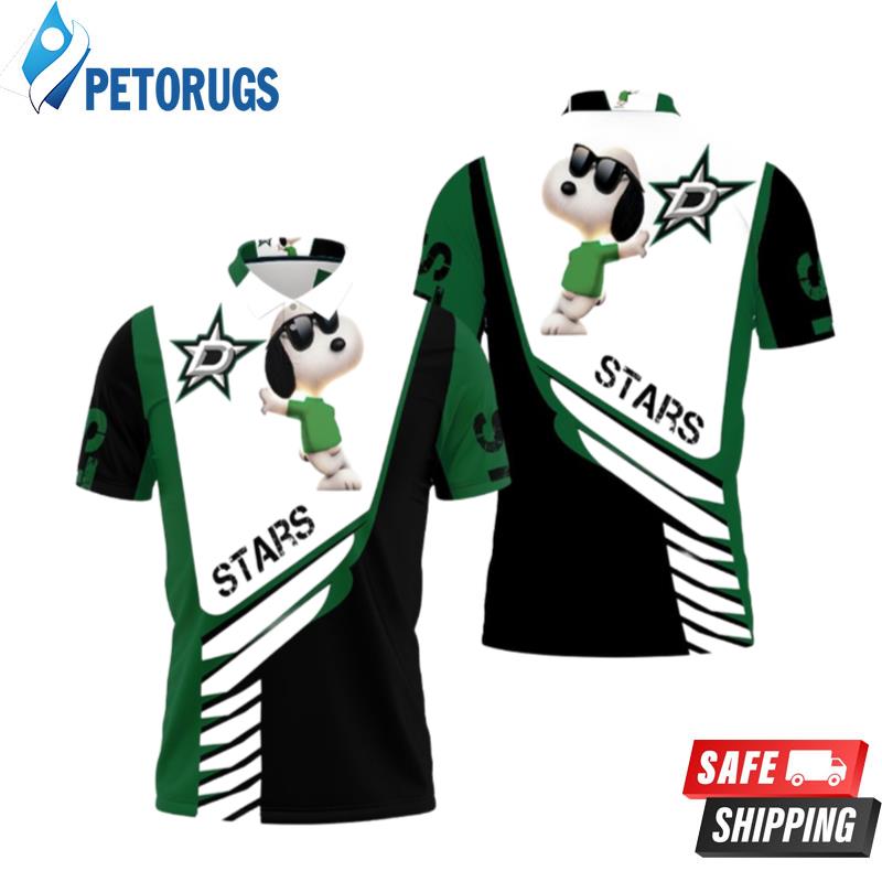 Dallas Stars Snoopy For Fans Polo Shirts