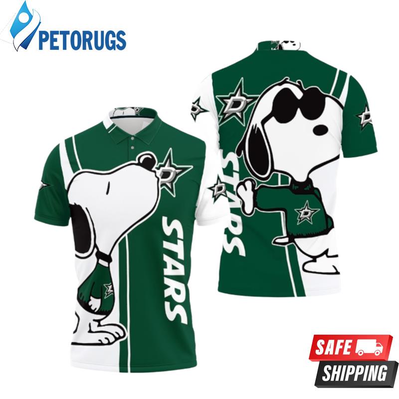 Dallas Stars Snoopy Lover Printed Polo Shirts