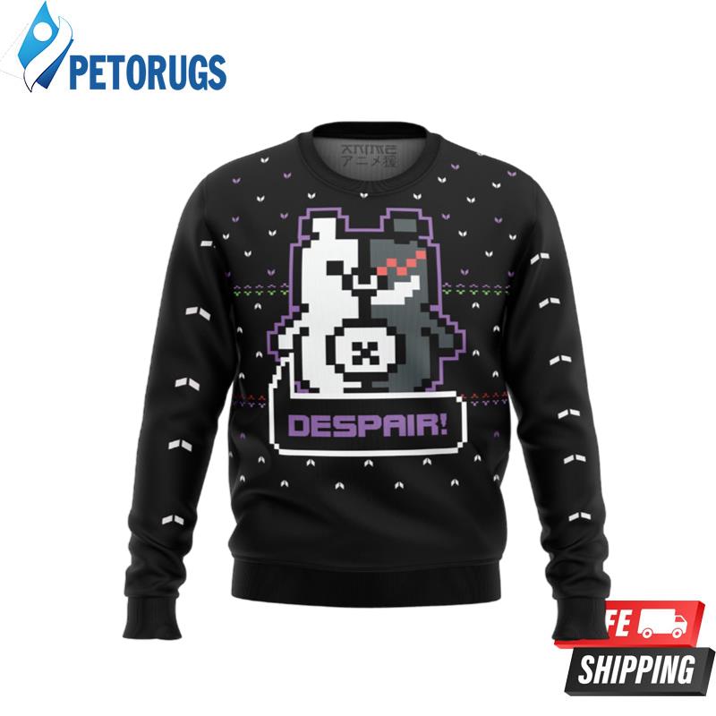 Danganronpa Monokuma Despair Ugly Christmas Sweaters