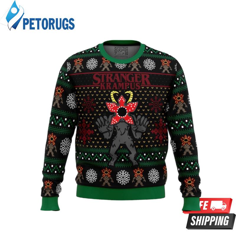 Demogorgon Stranger Krampus Stranger Things Ugly Christmas Sweaters