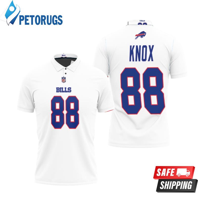 Design Buffalo Bills Dawson Knox #88 Nfl Great Player American Football Team Game White Bills Fans Polo Shirts