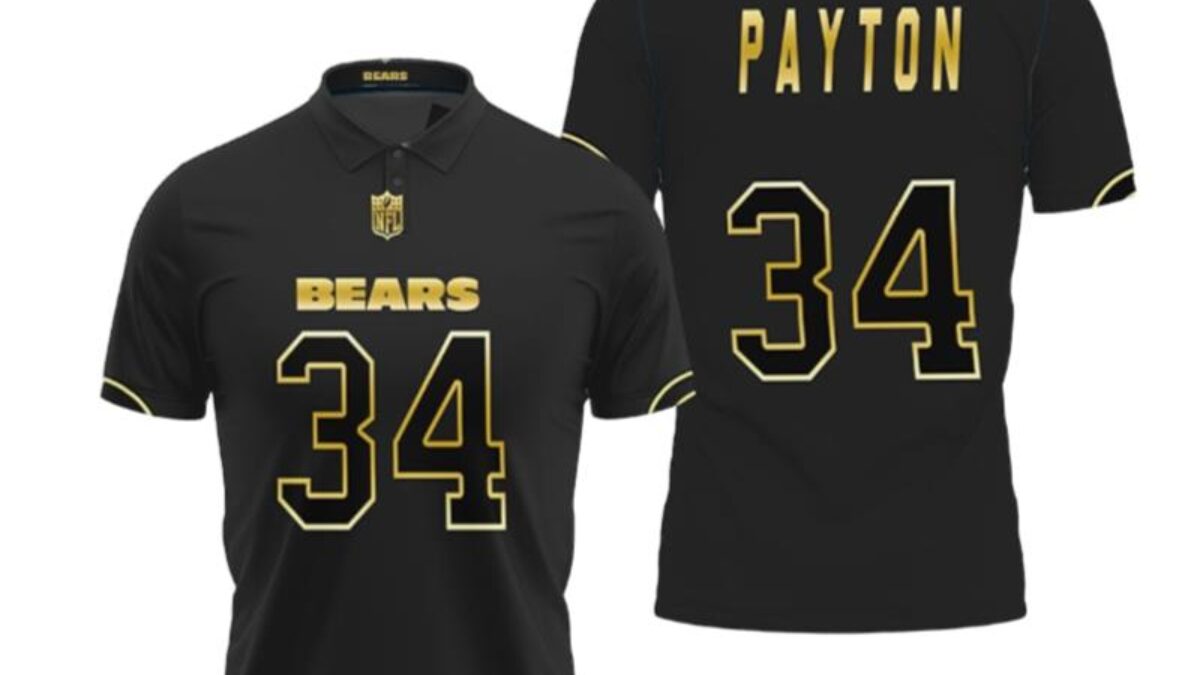 WALTER PAYTON CUSTOM CHICAGO BEARS W JERSEY