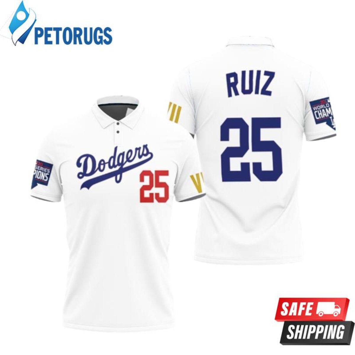 Majestic Los Angeles Dodgers Blank 2020 Mlb Player Black Inspired Style  Polo Shirts - Peto Rugs
