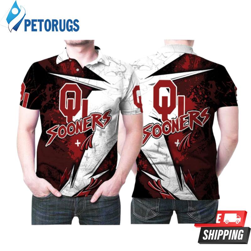 Design Oklahoma Sooners Ground Freestyle Paint Logo Printed Polo Shirts