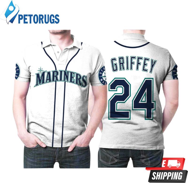 Design Seattle Mariners Ken Griffey Jr 24 Mlb Baseball Team Logo Style Polo Shirts