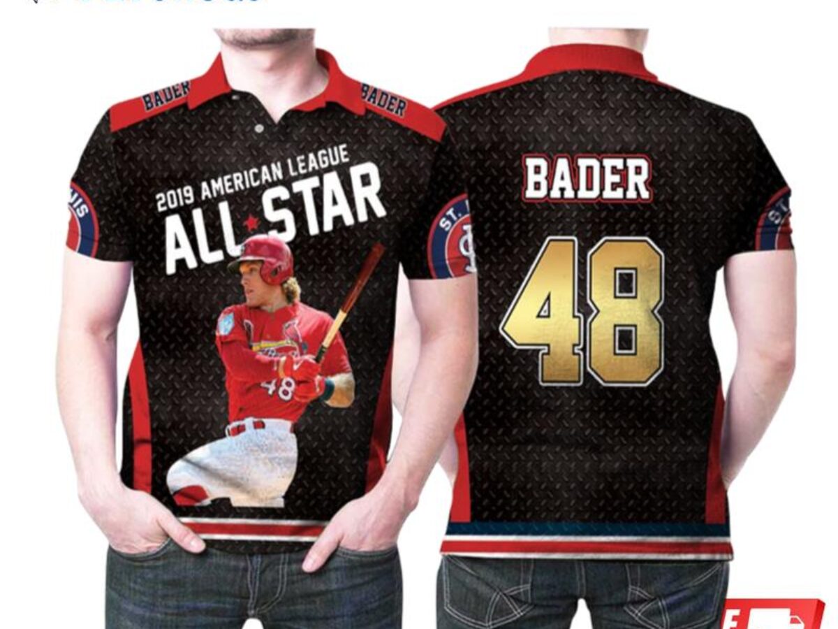 Design St Louis Cardinals Harrison Bader 48 2019 American League All Star  Mlb Polo Shirts - Peto Rugs