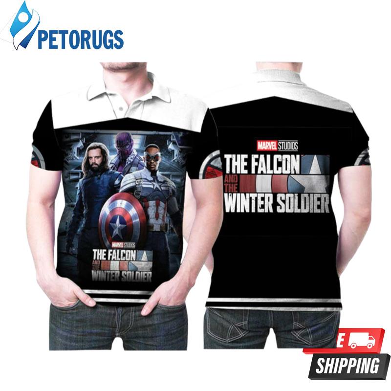 Design The Falcon And The Winter Soldier Superhero Studios Polo Shirts