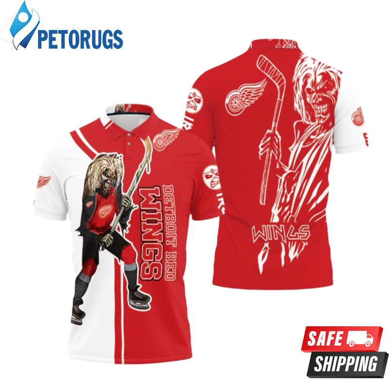 Detroit Red Wings And Zombie For Fans Polo Shirts