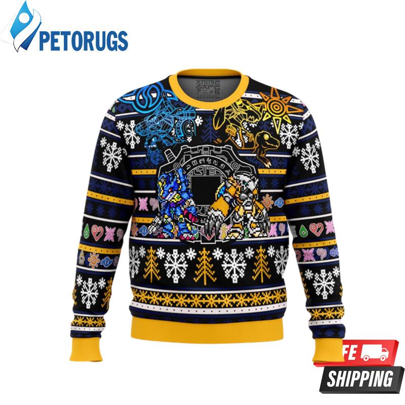 Digimon Ugly Christmas Sweaters