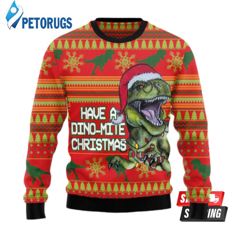 Dinosaur Funny Ugly Christmas Sweaters