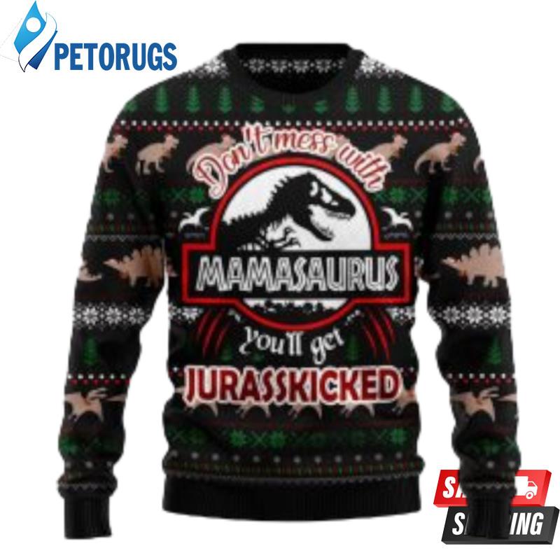 Dinosaur Mamasaurus Ugly Christmas Sweaters