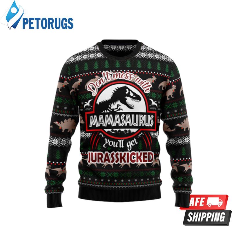 Dinosaur Mamasaurus Ugly Christmas Sweaters