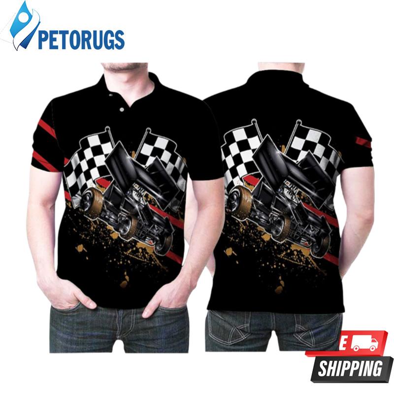 Dirt Racing Cool Cars Extreme Sports Printed Gift For Racers Fans Polo Shirts