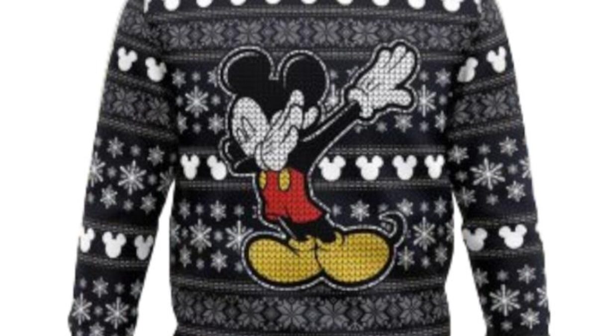 NEW New Fashion Mickey Mouse Louis Vuitton Disney Version Ugly Sweater