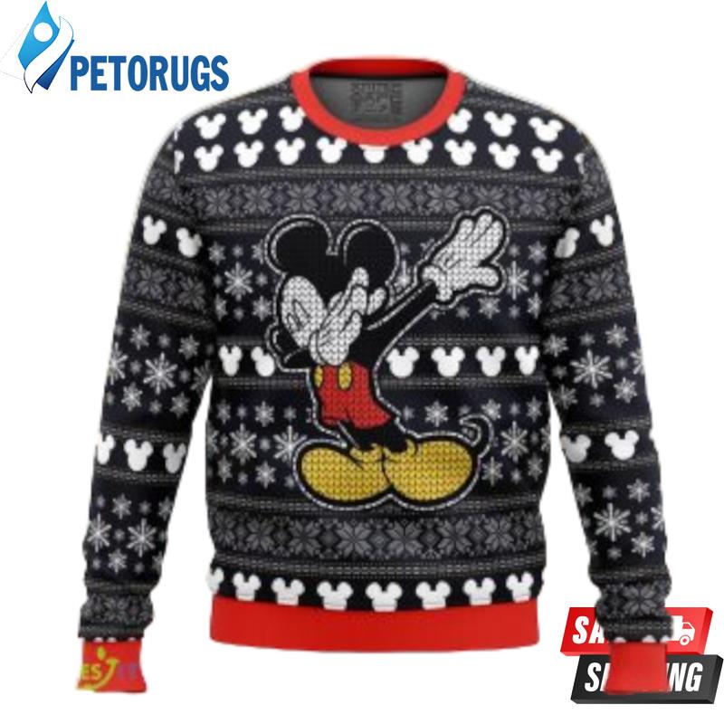 Disney Mickey Dabbing Ugly Christmas Sweaters