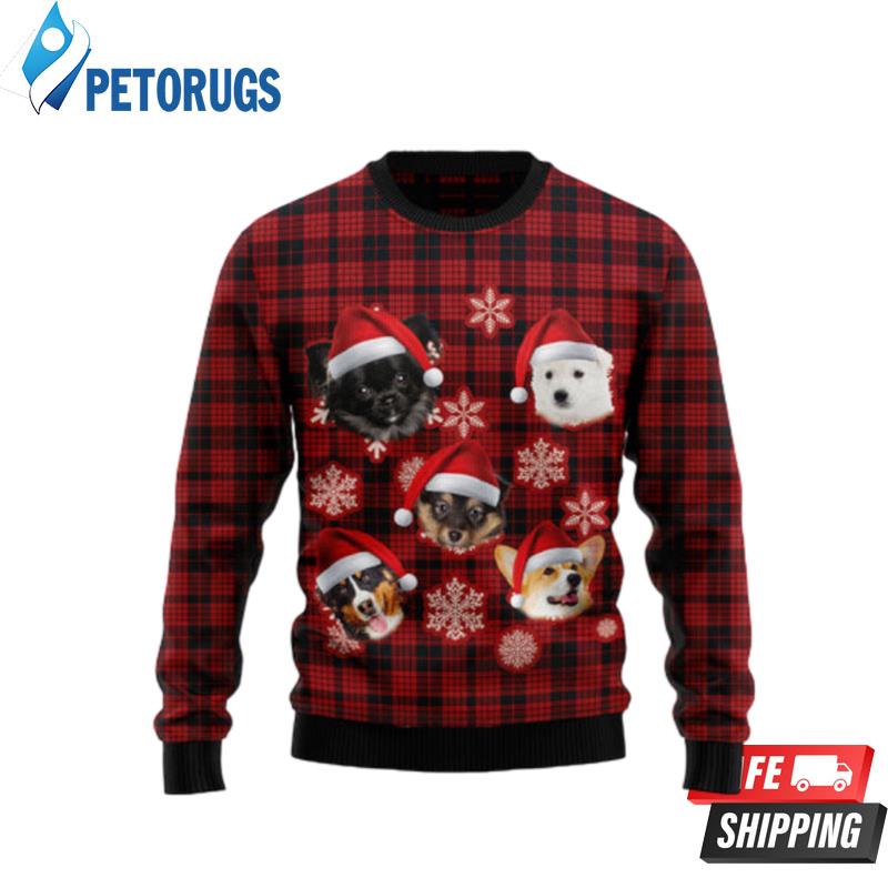 Dog Christmas Snowflake Ugly Christmas Sweaters