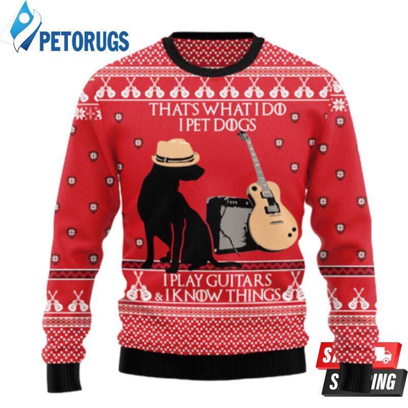 Dog Guitar Christmas Ugly Christmas Sweaters
