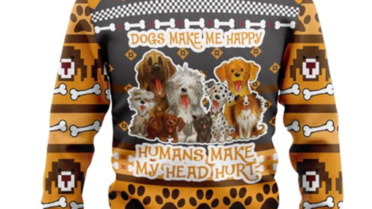 Ugly christmas sweaters on sale for dogs and humans