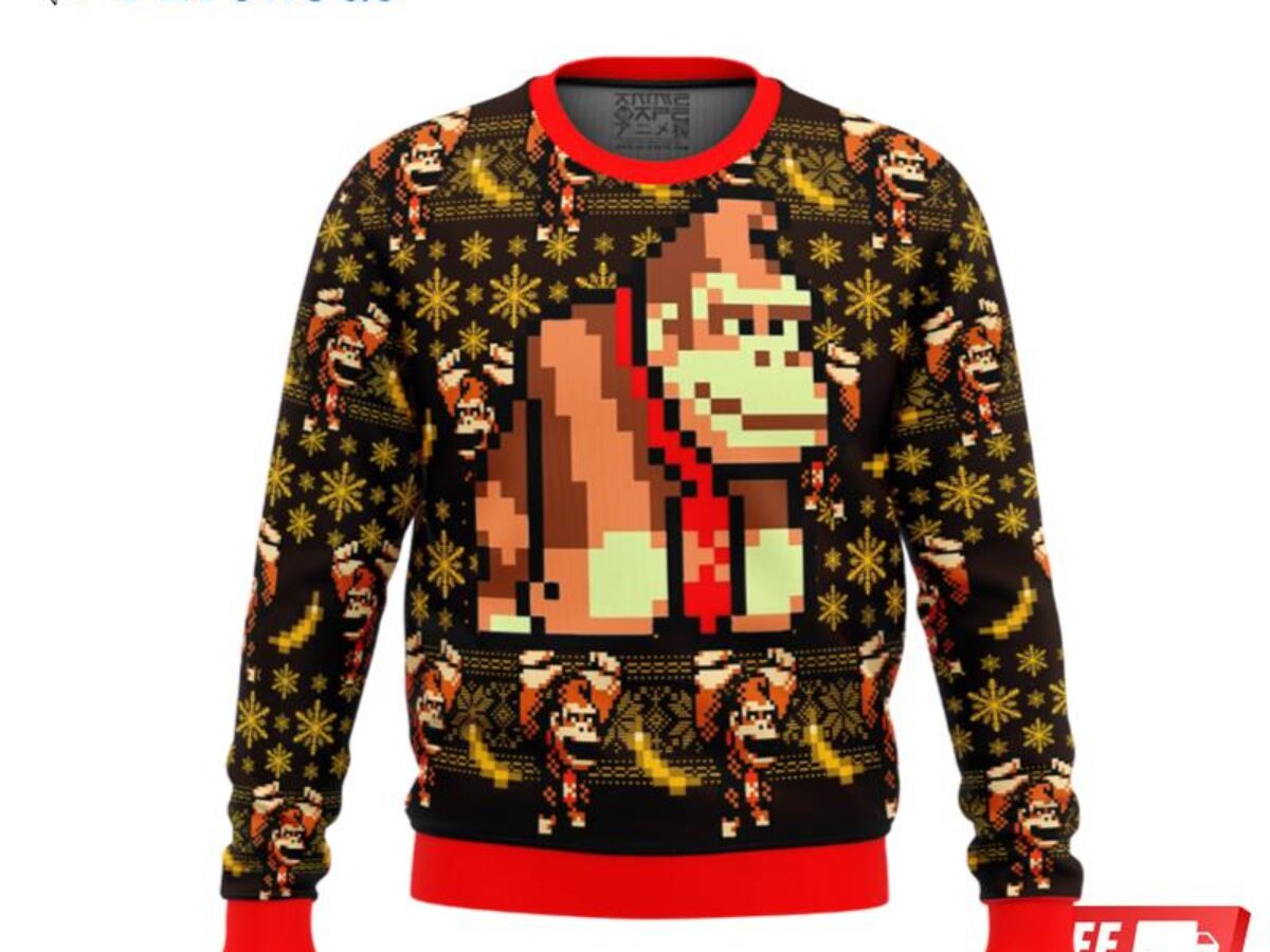 Donkey kong 2024 christmas sweater