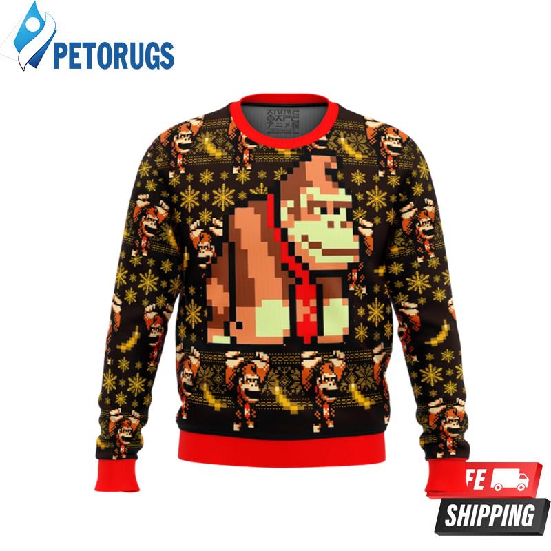 Donkey Kong Sprite Ugly Christmas Sweaters