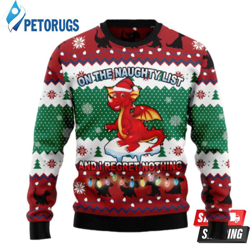 Dragon Christmas List Ugly Christmas Sweaters