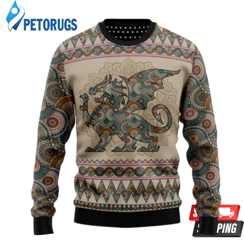 Dragon Mandala Ugly Christmas Sweaters
