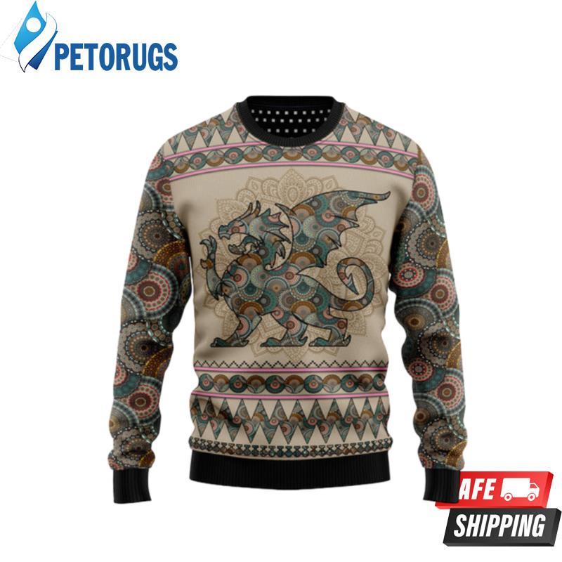 Dragon Mandala Ugly Christmas Sweaters