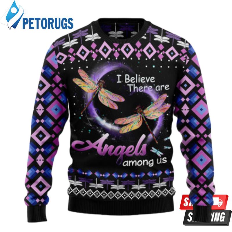 Dragonfly Angels Ugly Christmas Sweaters