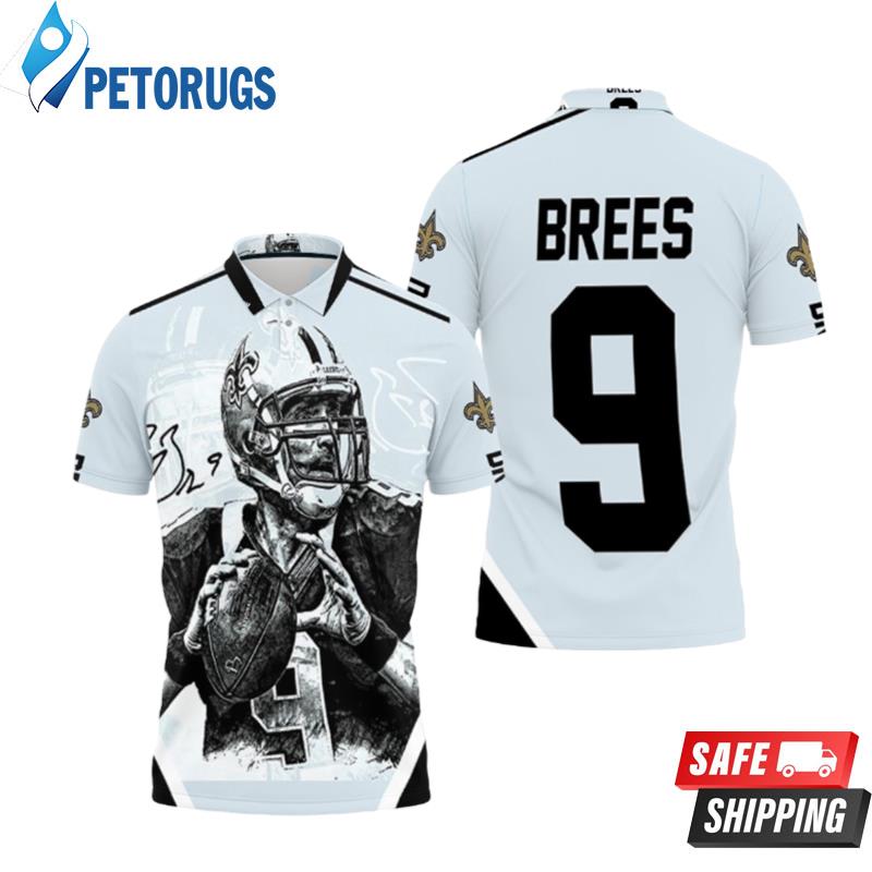 Drew Brees New Orleans Saint Signature Polo Shirts