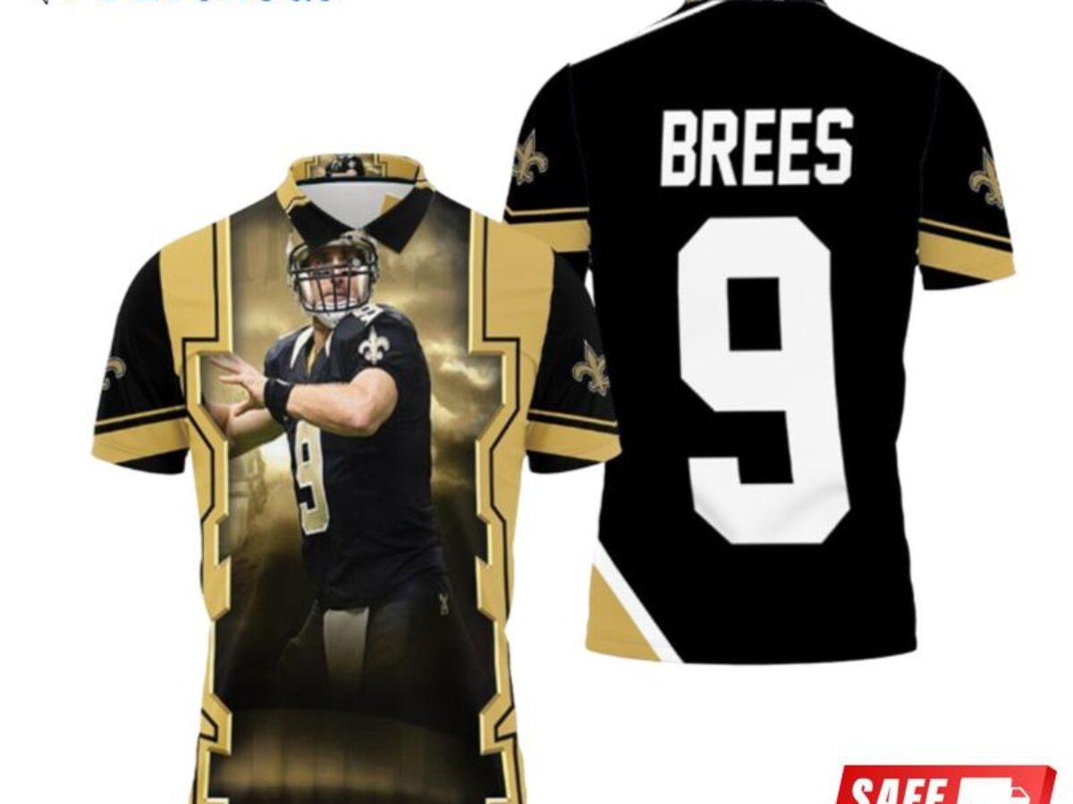 NFL New Orleans Saints Drew Brees #9 Jersey Black NFL Team Apparel Women's  Sz S