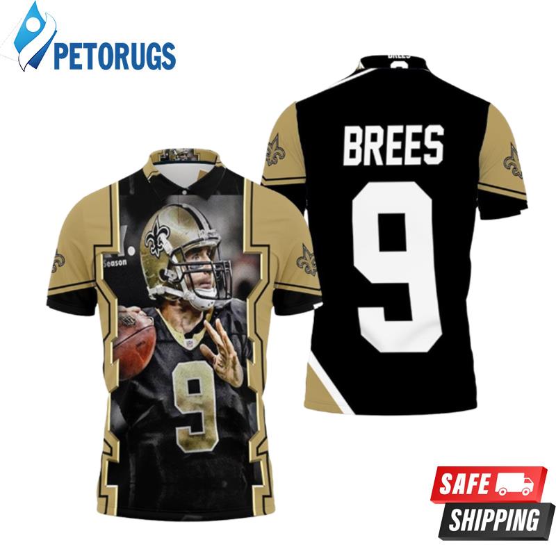 Drew Brees New Orleans Saints History Polo Shirts
