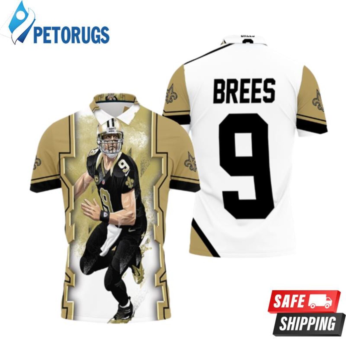 Drew Brees New Orleans Saints Youth Name & Number T-Shirt - Black