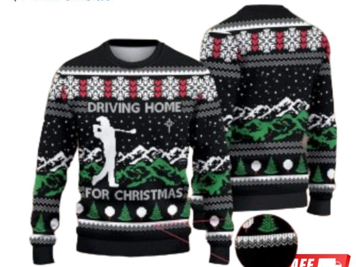 Ugly golf sales christmas sweater