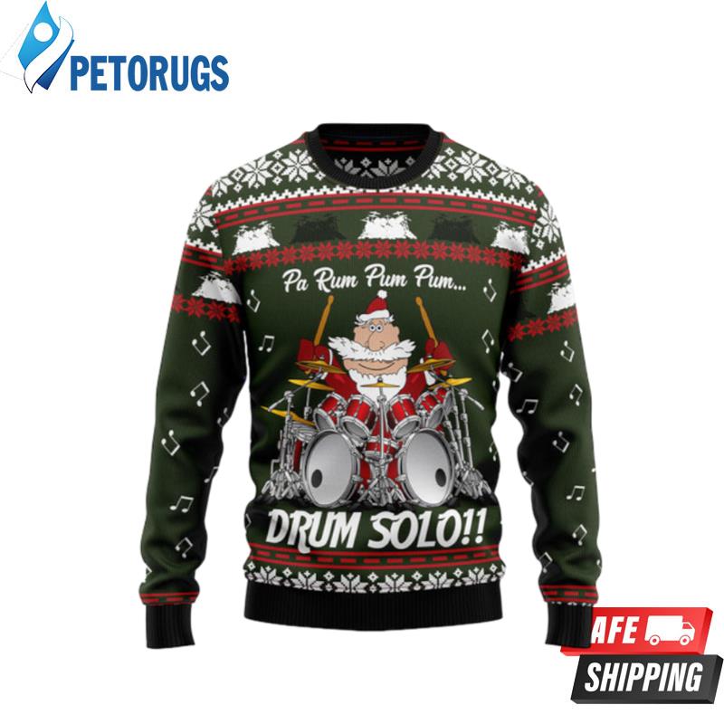 Drum Solo Ugly Christmas Sweaters - Peto Rugs