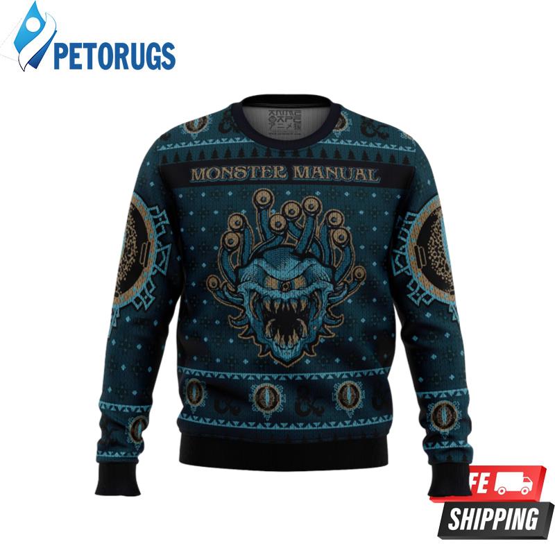 Dungeons Dragons Monster Manual Ugly Christmas Sweaters