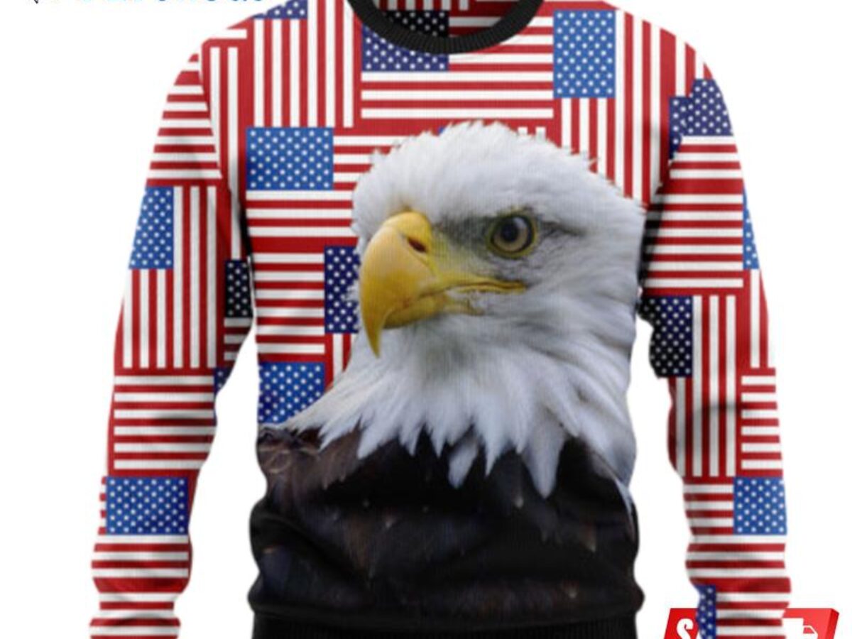 Sublimation American Eagle On T-SHIRT Halloween Gift Christmas Gift Best  Price
