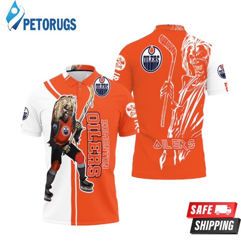 Edmonton Oilers And Zombie For Fans Polo Shirts