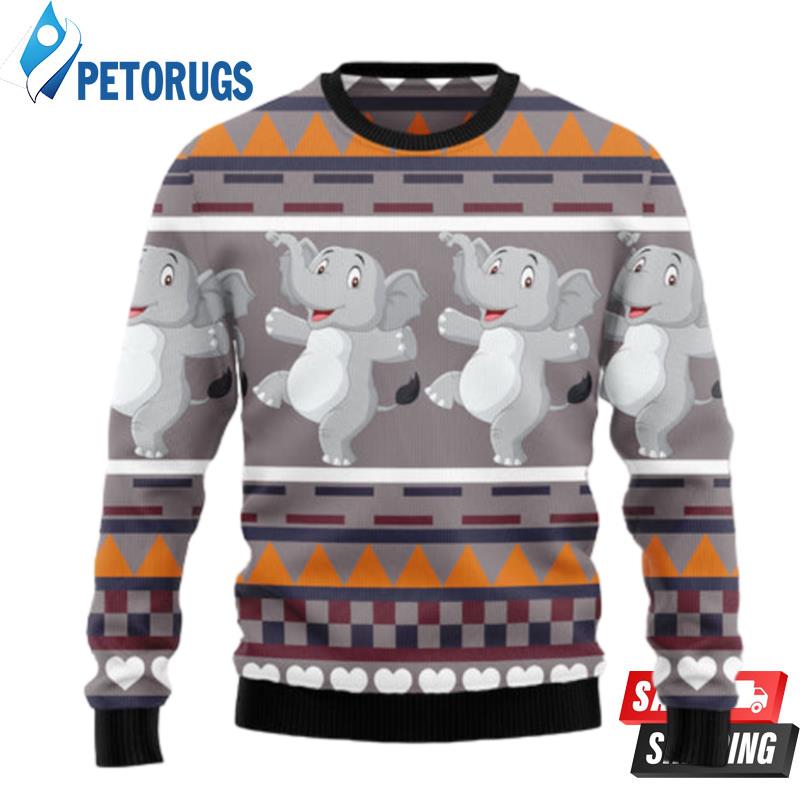 Elephant Dancing Ugly Christmas Sweaters