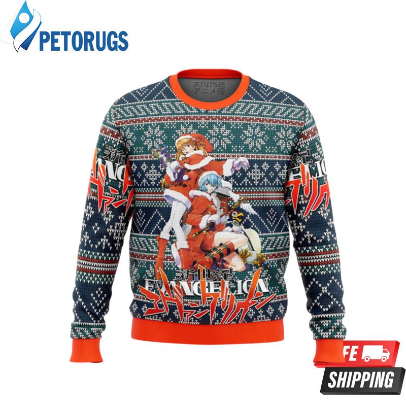 Evangelion Alt Ugly Christmas Sweaters