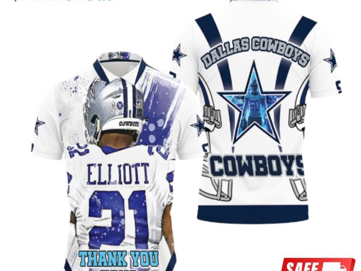 Ezekiel Elliott #21 Nfc East Division Champions Super Bowl 2021 Dallas  Cowboys Polo Shirts - Peto Rugs