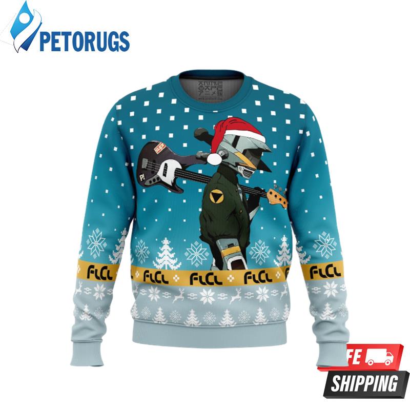 FLCL Canti Saw Christmas Tree Ugly Christmas Sweaters