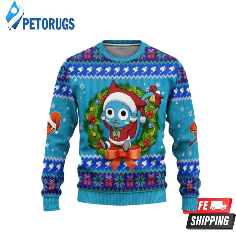 Fairy Tail Happy Christmas Circle Ugly Christmas Sweaters