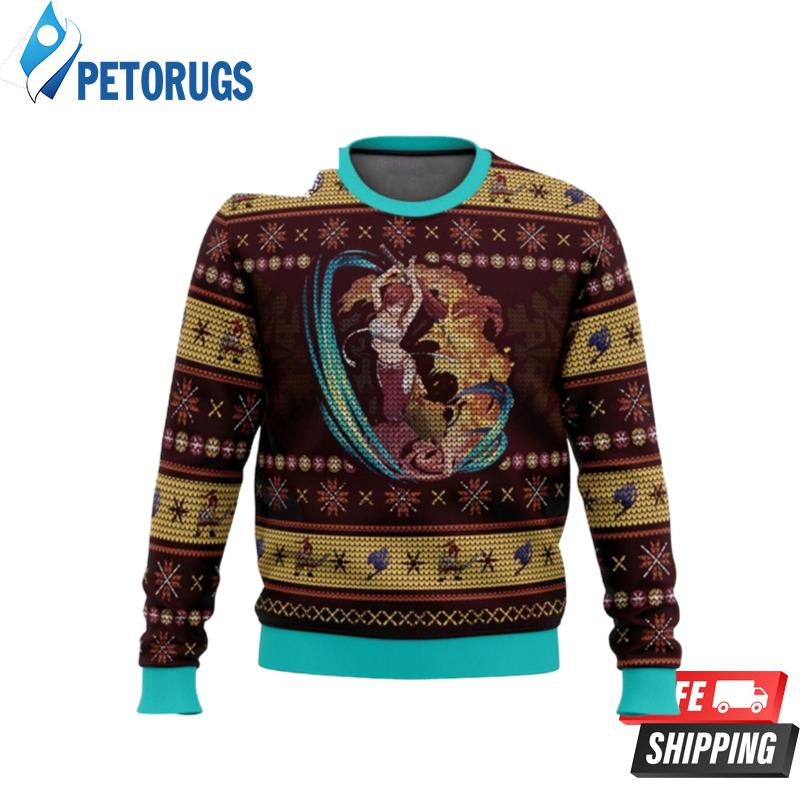 Fairy Tail Ugly Christmas Hoodie Sweater Ugly Christmas Sweaters