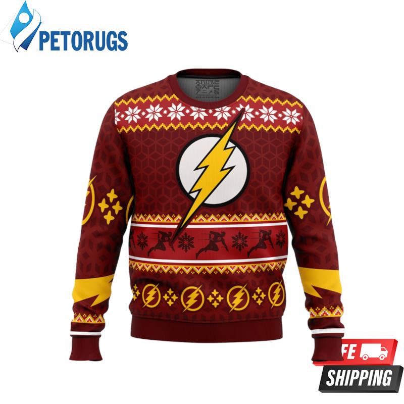Fast Christmas The Flash DC Comics Ugly Christmas Sweaters