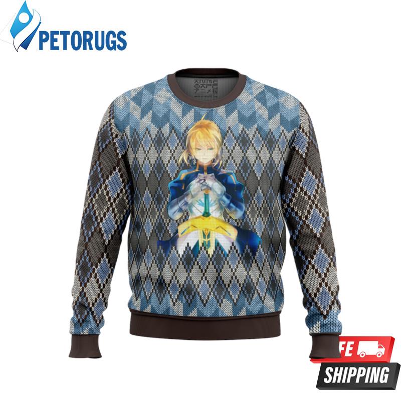 Fate Zero Saber Ugly Christmas Sweaters