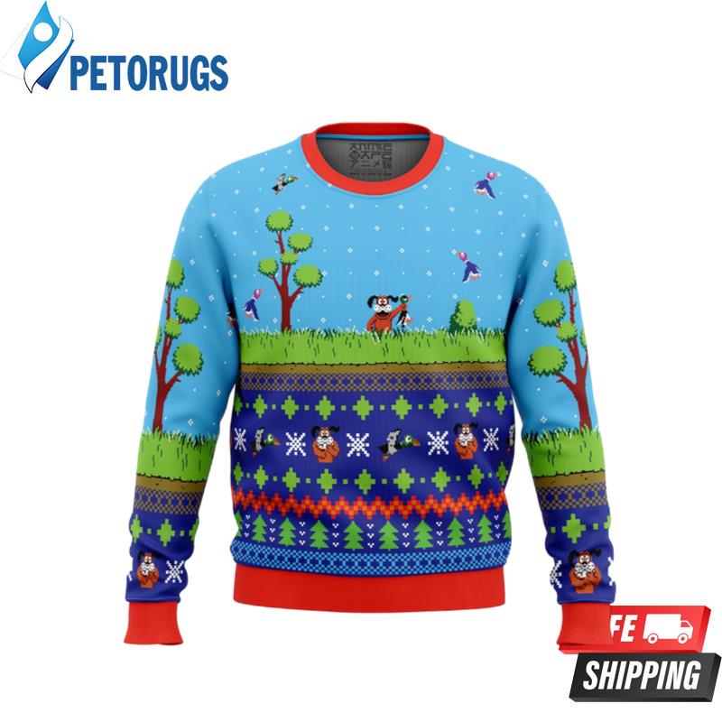 Hunting Santa Christmas Ugly Christmas Sweaters - Peto Rugs