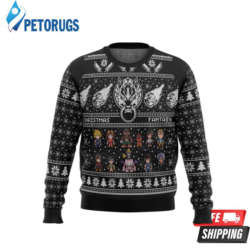 Final Fantasy 7 VII FF7 Ugly Christmas Sweaters